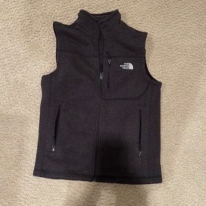 North Face vest.  Worn once. Gray in color. Size men’s medium. Fleece interior.